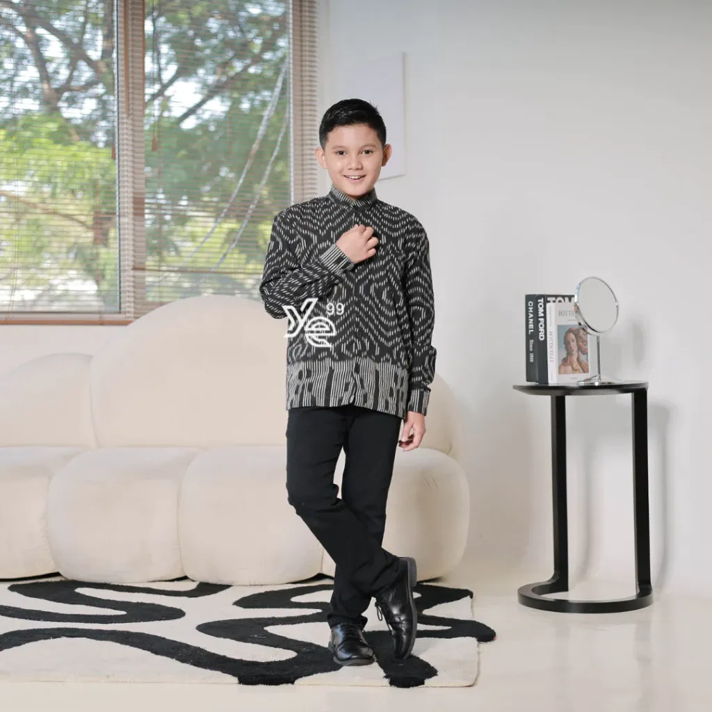 YAYAETHNIC Raya family, set couple keluarga, baju lebaran, couple prewed, raya dress rang rang black, kemeja ethnic tenun troso