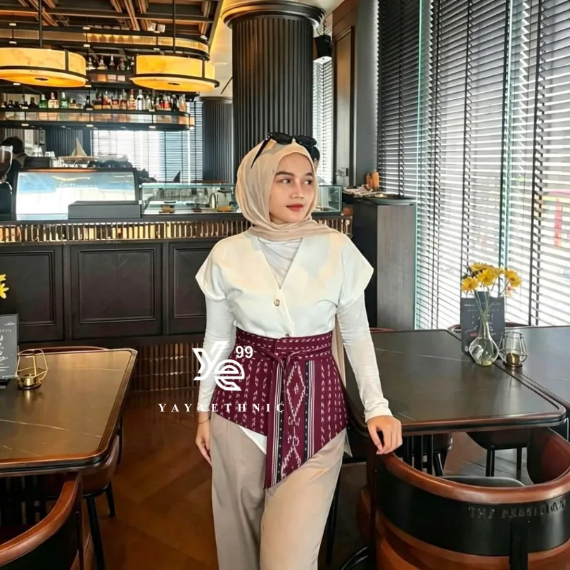 YAYAETHNIC Laura obi ethnic tenun ikat, ikat pinggang tenun troso, aksesories tenun, ikat pinggang aksesories ethnic