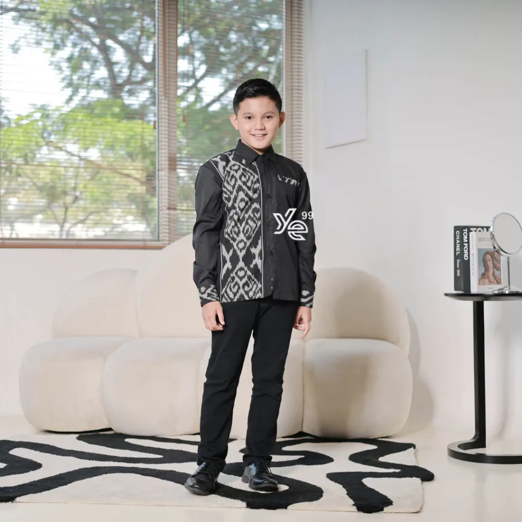 YAYAETHNIC Raya family, set couple keluarga, baju lebaran, couple prewed, raya dress kemeja ethnic tenun troso, outer tenun