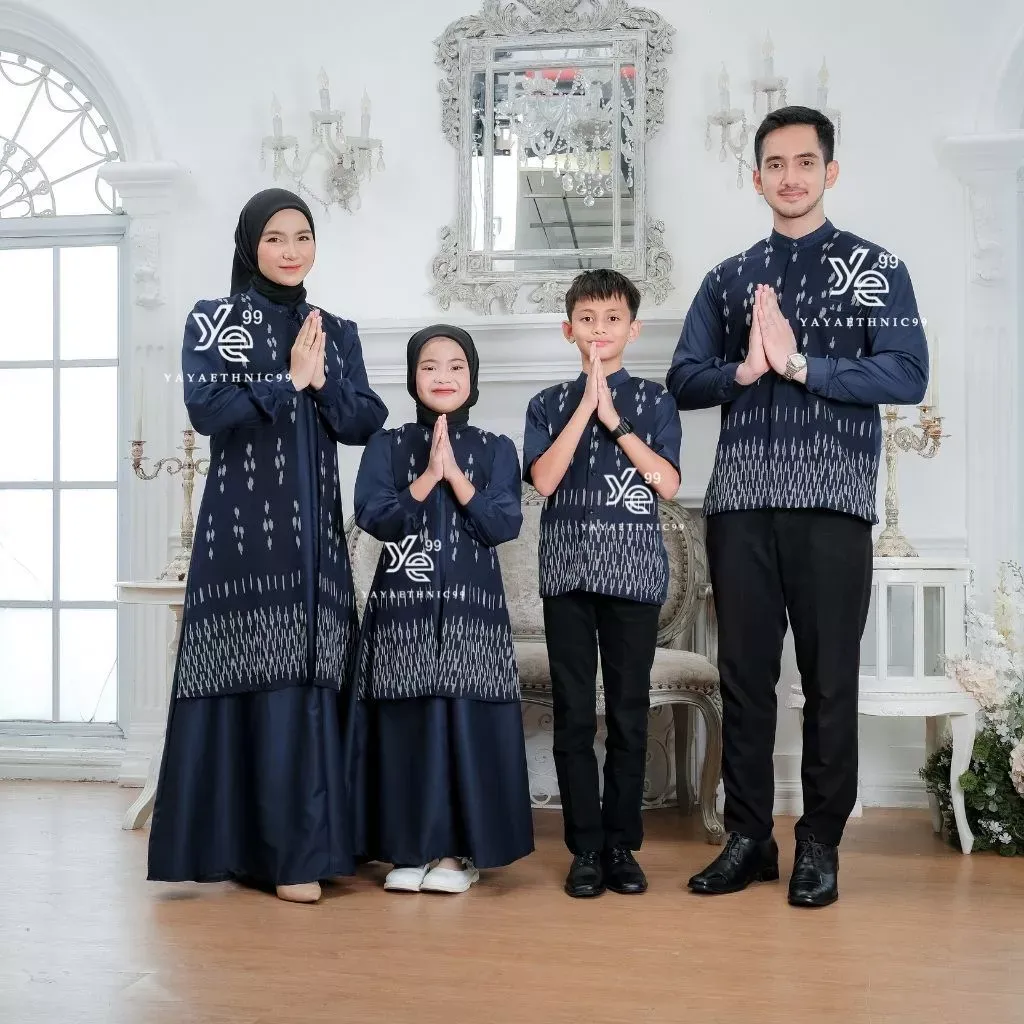 YAYAETHNIC Mecca sarimbit lebaran tenun, mecca plus navy