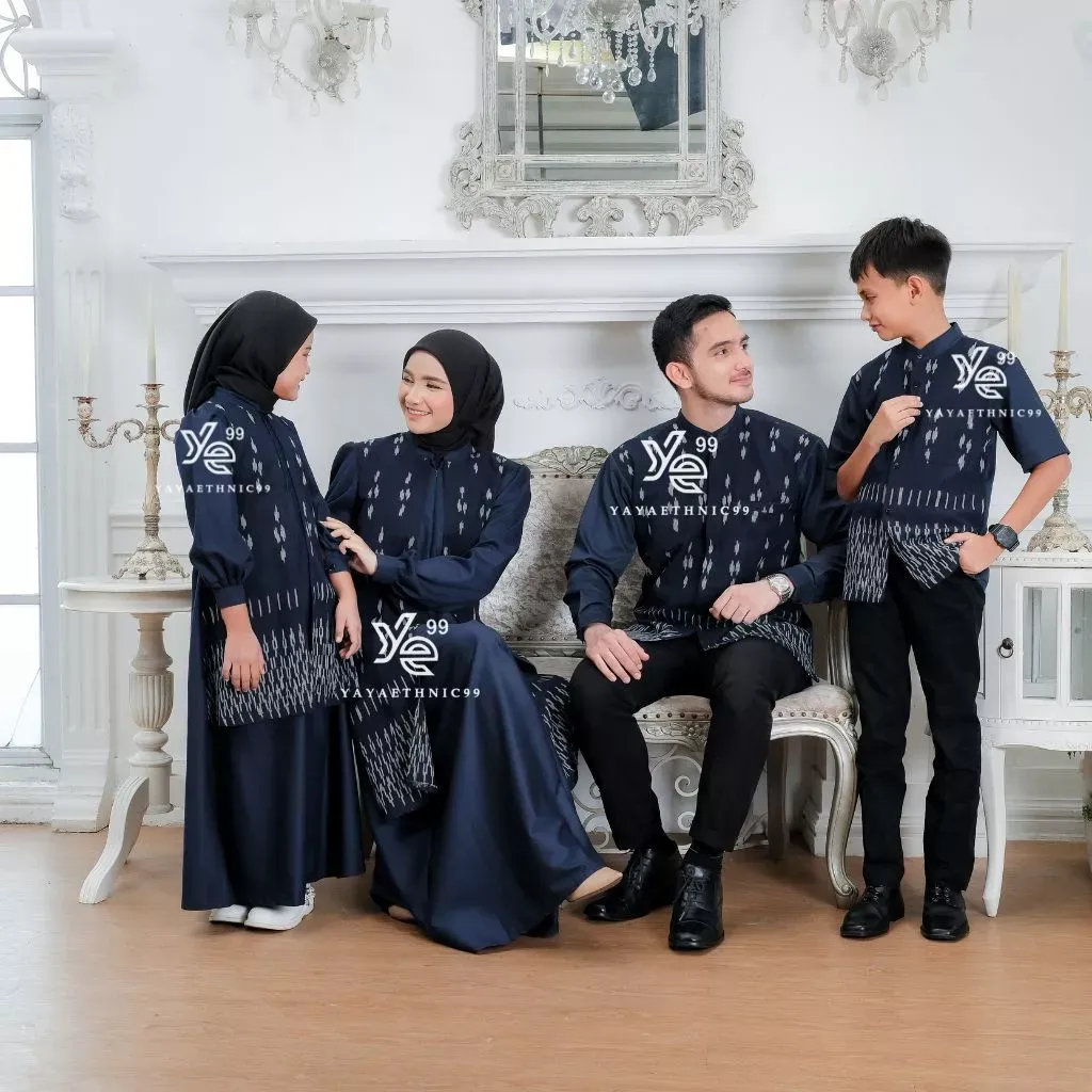 YAYAETHNIC Mecca sarimbit lebaran tenun, mecca plus navy