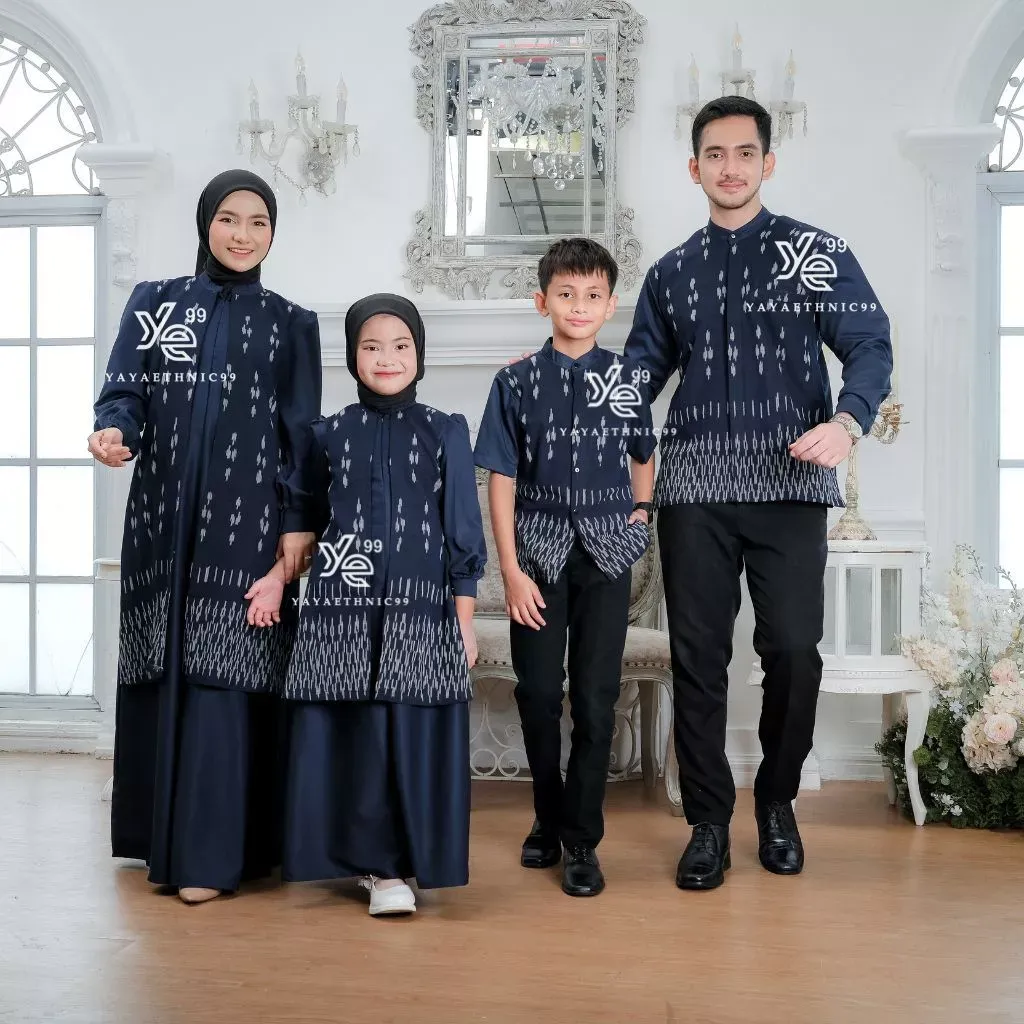 YAYAETHNIC Mecca sarimbit lebaran tenun, mecca plus navy